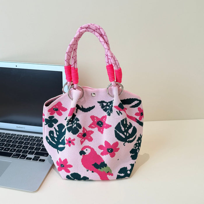 Wholesale Cartoon knitted bag large capacity vegetable basket