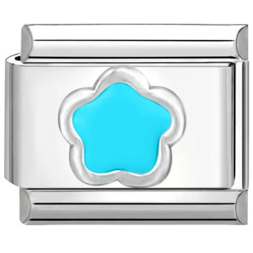 Wholesale Mother' s Day Series Stainless Steel Italian Flower Bracelet DIY Module Combination Jewelry