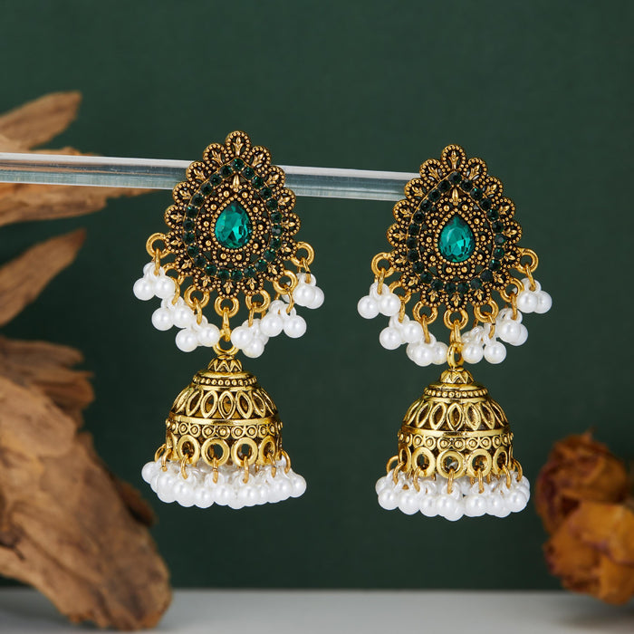 Wholesale Bohemian Retro Ethnic Style Turquoise Earrings