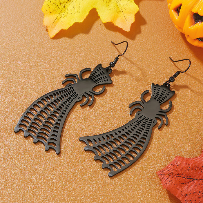 Wholesale Funny little devil mysterious skull titanium steel earrings personality stainless steel earrings