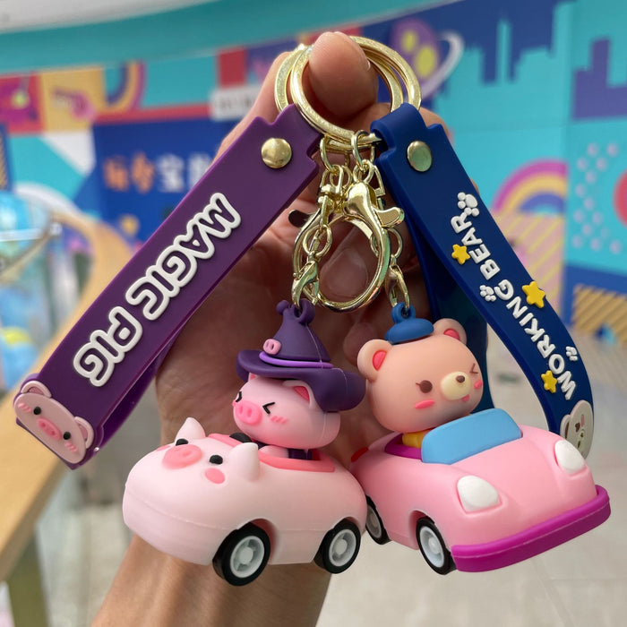 Wholesale Keychain Cartoon Car Bag Pendant Children's Toys Exquisite Small Gifts Wholesale
