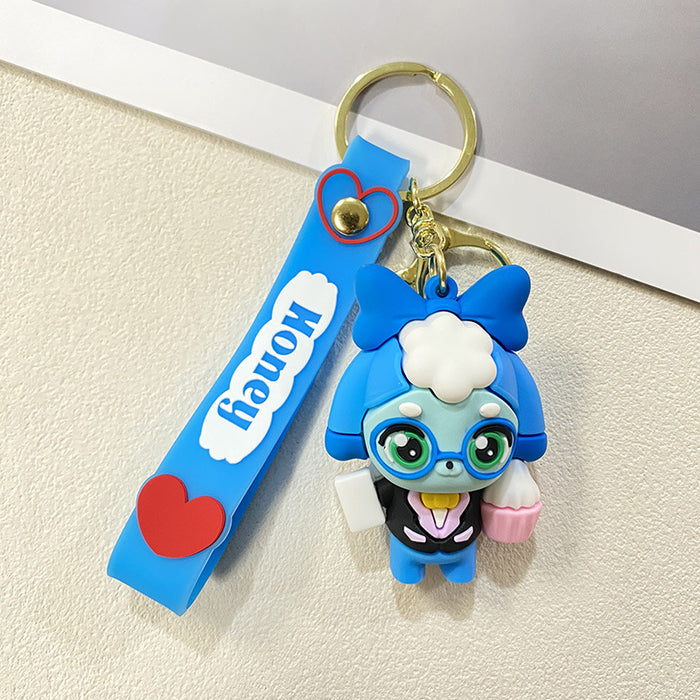 Wholesale Cute cartoon pendant school bag doll pendant keychain