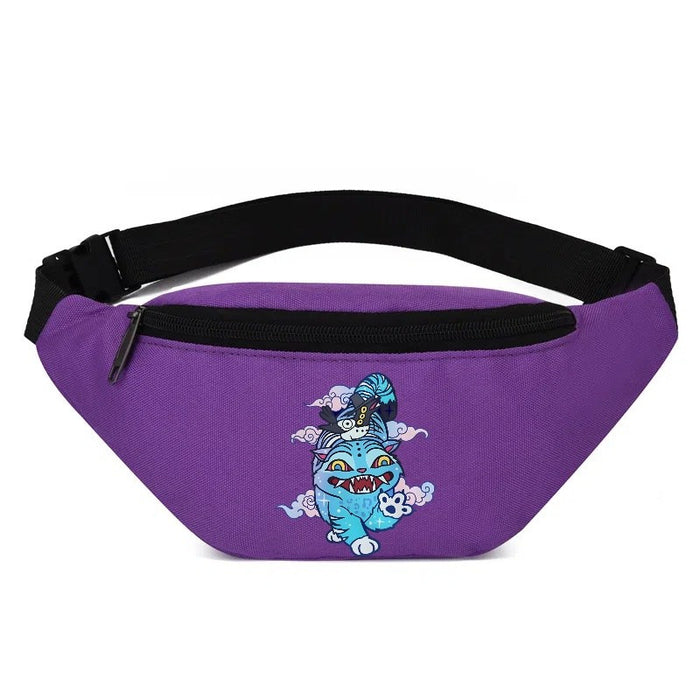 Wholesale Cartoon Print Sports Oxford Cloth Crossbody Shoulder Bags