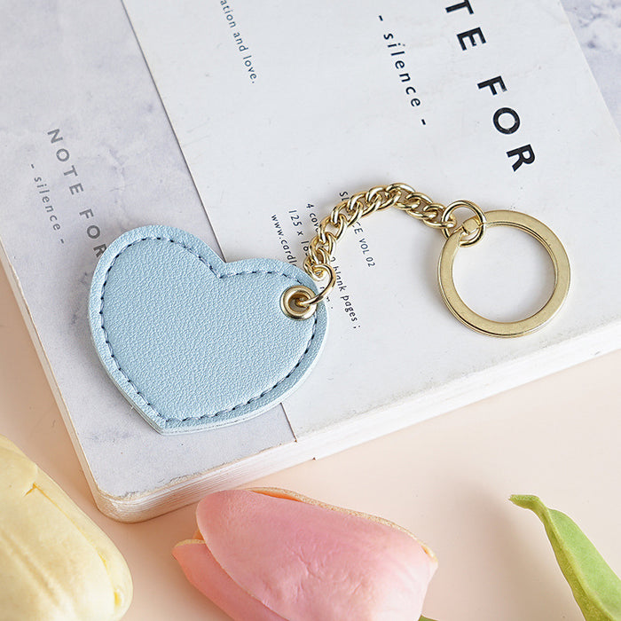 Wholesale Jewelry pendant, heart-shaped leather keychain, cute bag keychain