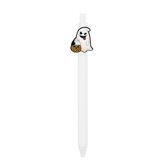 Wholesale  Ghost Polka Dot PVC Soft Gel Retractable Ballpoint Pen MOQ≥10