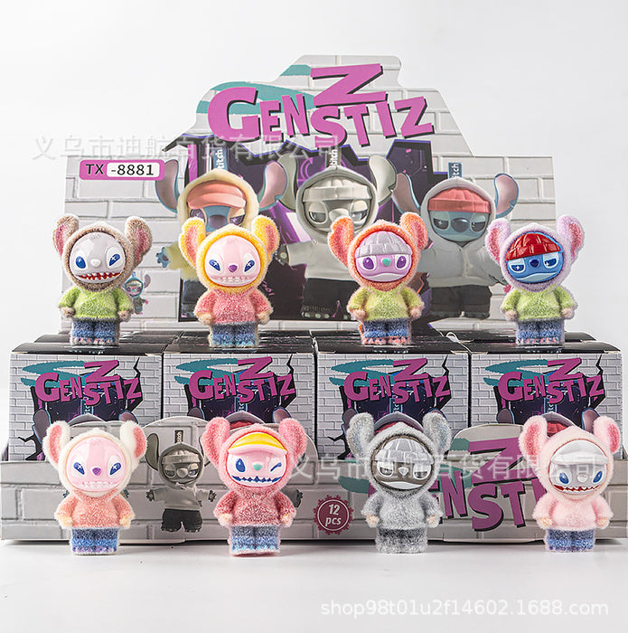 Wholesale 12 PCS Cute cartoon mascot blind box figurines toy