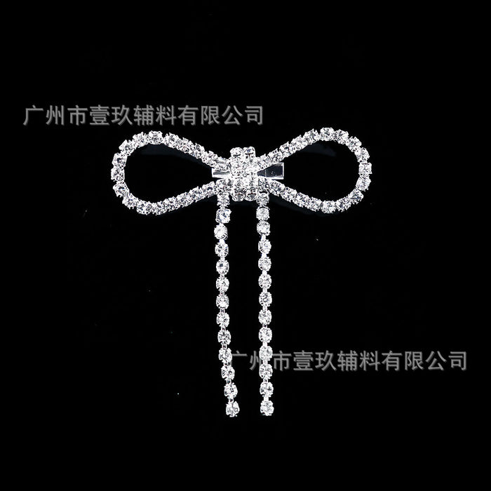 Wholesale DIY clothing accessories and embellishments: rhinestone bow corsage