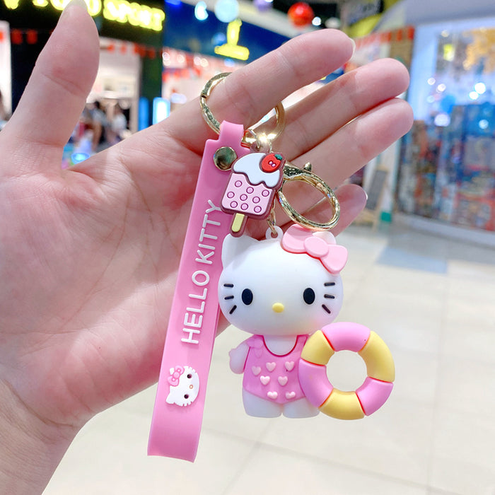 Wholesale Cartoon Cat Keychain Cute Car Key Accessory Metal Fashion Gift MOQ≥2