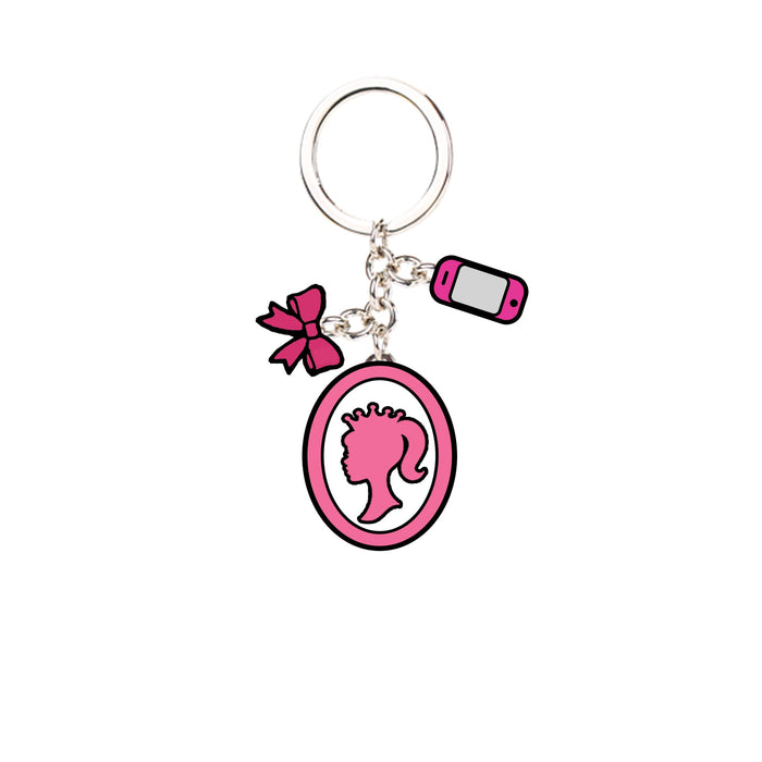Wholesale 2023 New Pink Princess Girl Zinc Alloy Keychain JDC-KC-FeiM012