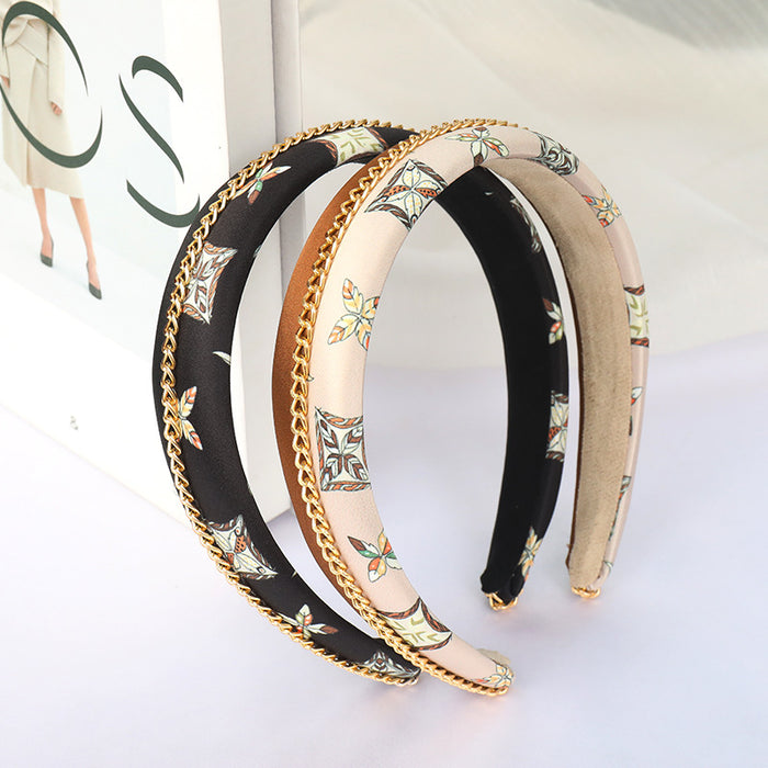 Wholesale Leather Printed Hair Bands JDC-HD-lankun003