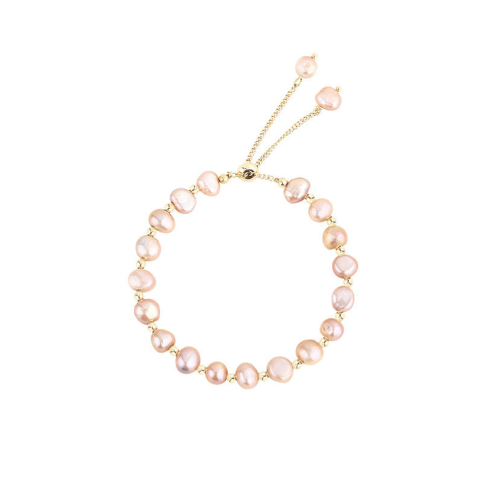 Wholesale Irregular Freshwater Imitation Pearl Bracelet Women's Pull-out Adjustable Bracelet