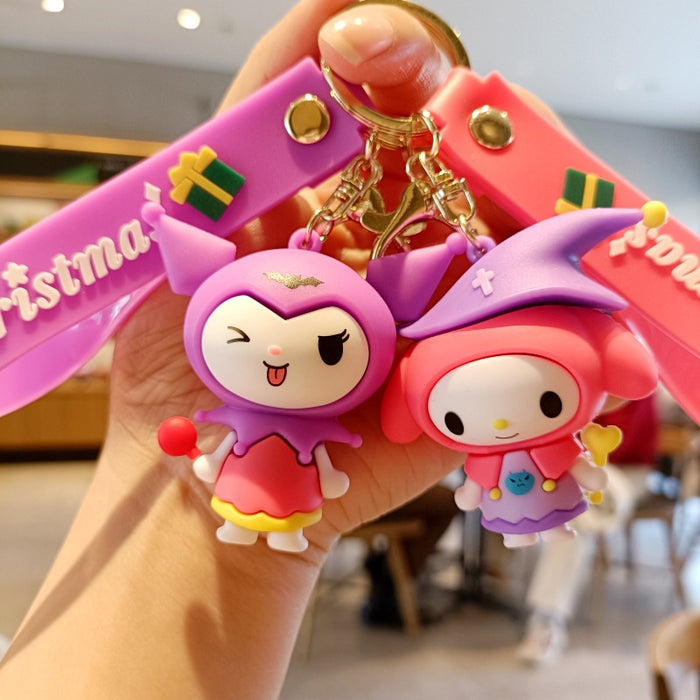 Wholesale Cartoon Silicone Doll Keychain JDC-KC-MingT177