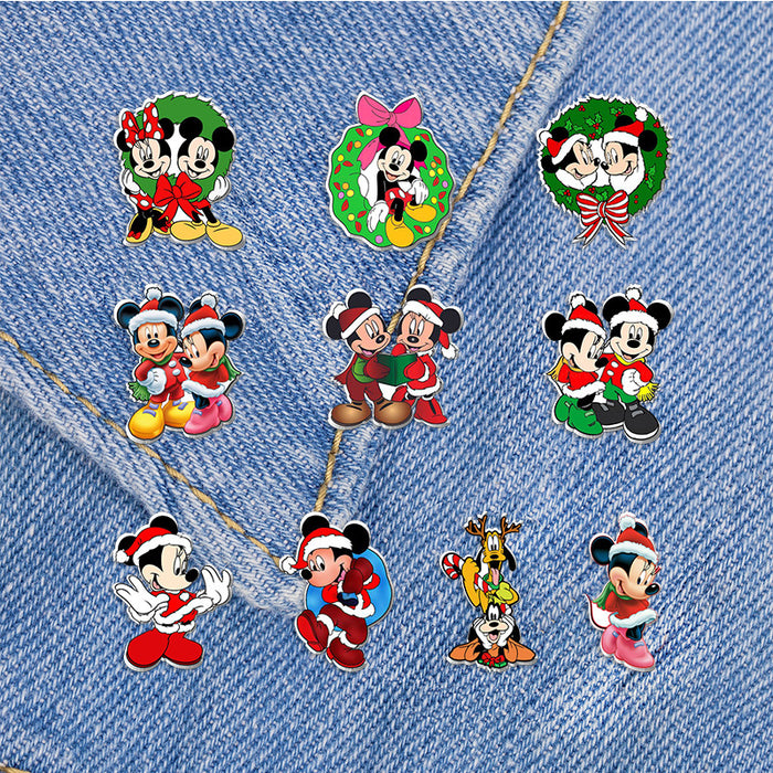Wholesale Cartoon Christmas brooch badge