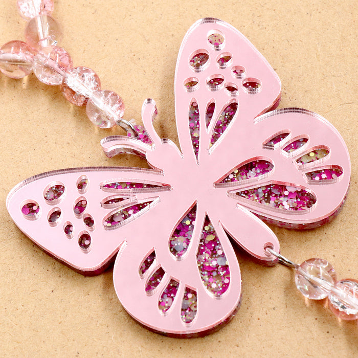 Wholesale Acrylic Butterfly Pendant Car Decoration JDC-CA-XiaoYan001