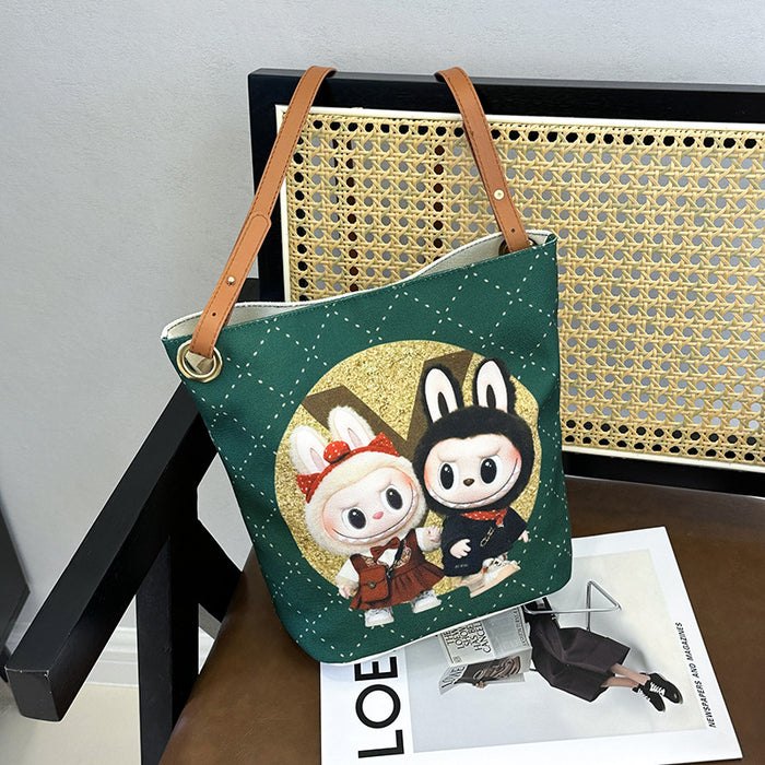 Wholesale Cartoon Trendy Shoulder Bag Cute and Exquisite Pendant Printed Crossbody Bag