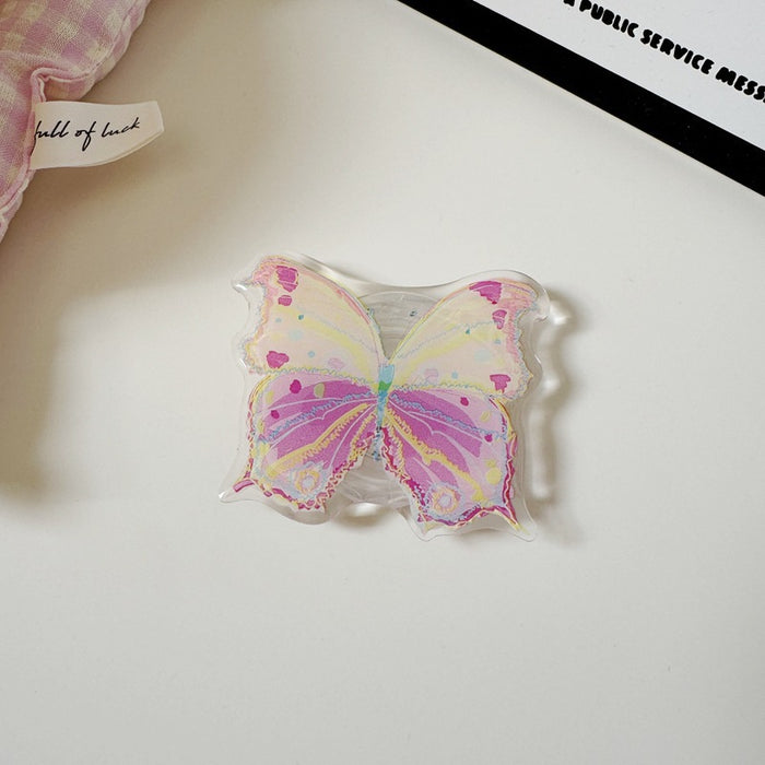 Wholesale PVC Butterfly Phone Grip Stand Accessory