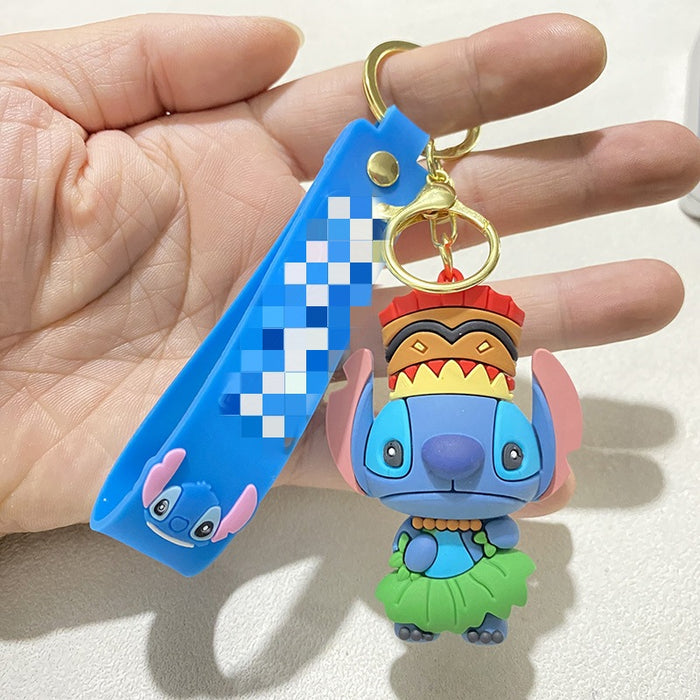 Wholesale Creative Multi-hand Dress Key Chain Cute Forest Hula Skirt Key Chain Small Gift