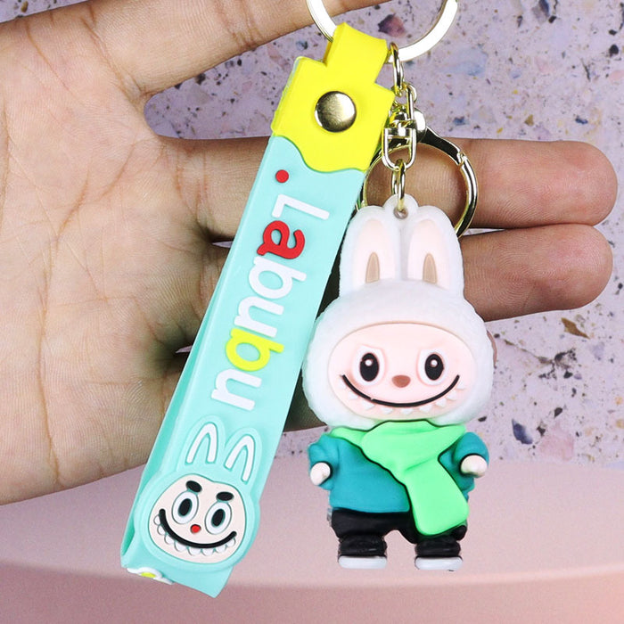Wholesale Keychain pendant doll blind box pvc soft glue keychain couple pendant