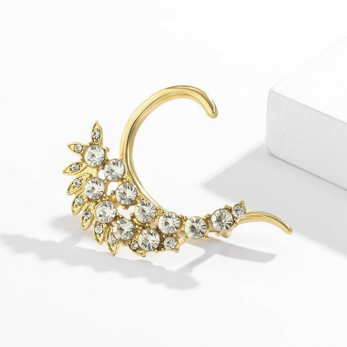 Wholesale Personalized integrated earrings with full diamonds, single right ear hanging earrings, earrings, studs