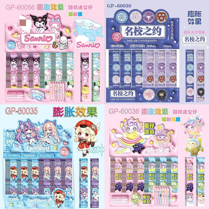 Wholesale Cartoon blind box push pen anime signature pen gravity push gel pen