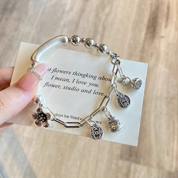 Wholesale Niche personalized design wristband round brand versatile bracelet