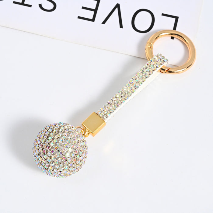 Wholesale Chain Rhinestone Ball Keychain Car Keychain JDC-KC-JF004