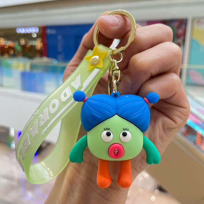 Wholesale Keychain Cute Doll Car Keychain Bag Pendant Doll Grabbing Machine Small Gift Wholesale