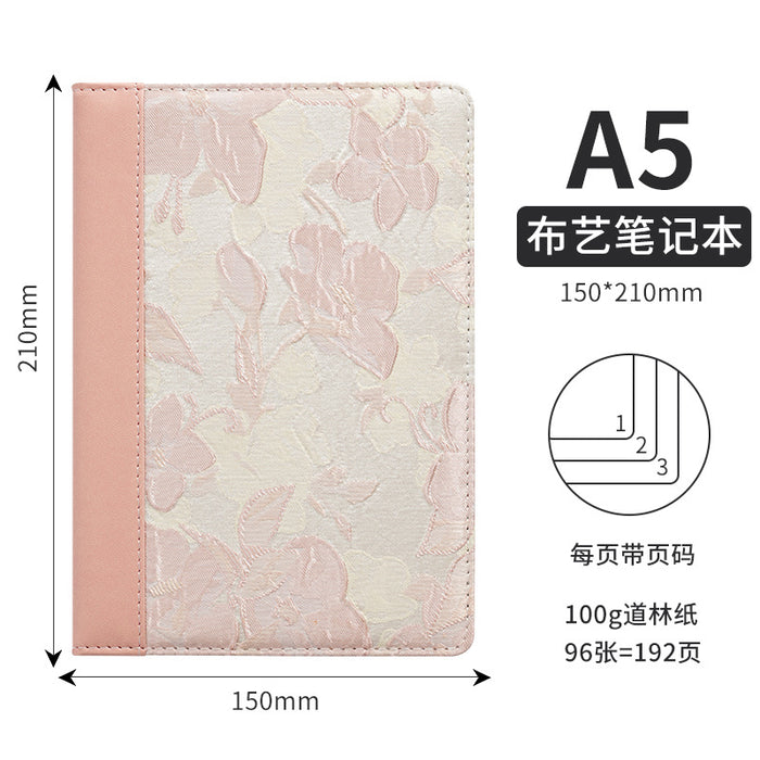 Wholesale A5 Cloth Notebook Pink Dot Grid Cartoon Design Cute Gift & Daily Use MOQ≥2