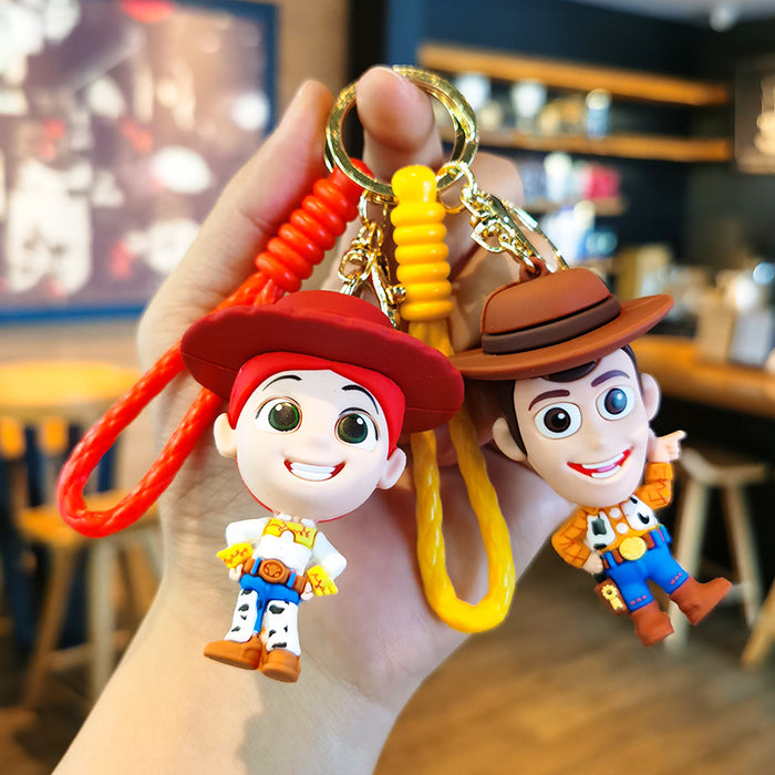 Wholesale PVC Cartoon Three-dimensional Keychain JDC-KC-TingM313