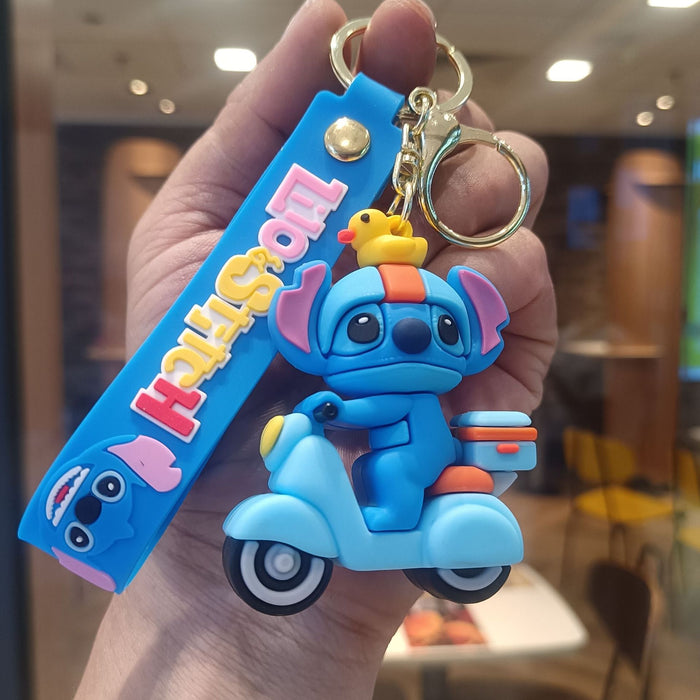 Wholesale Cartoon keychain figurine costume pendant student backpack keychain claw machine small gift