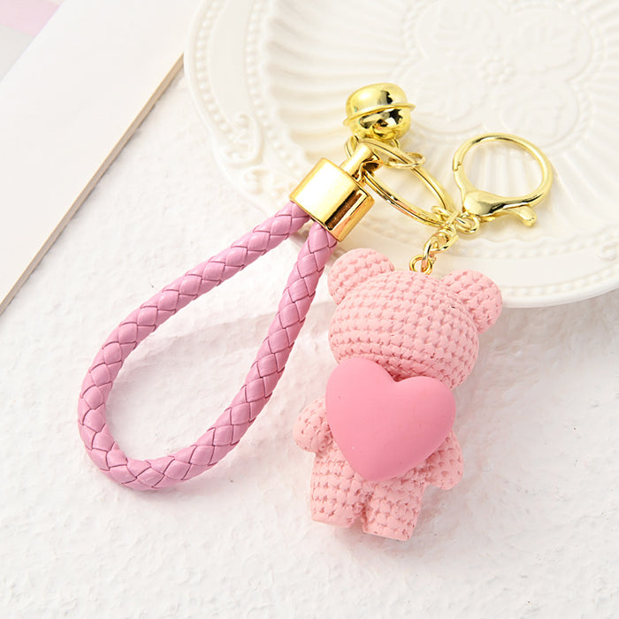 Wholesale Resin keychain cartoon doll keychain pendant backpack pendant