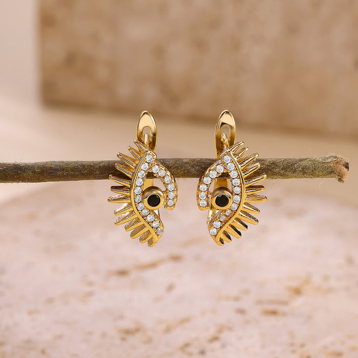 Wholesale Blue Eye Demon Eye Earrings,  Light Luxury Angel Eyes