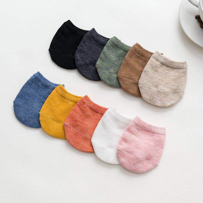 Wholesale Invisible Half Foot Socks Cotton Sweat Absorbing Boat Socks Thin Edition