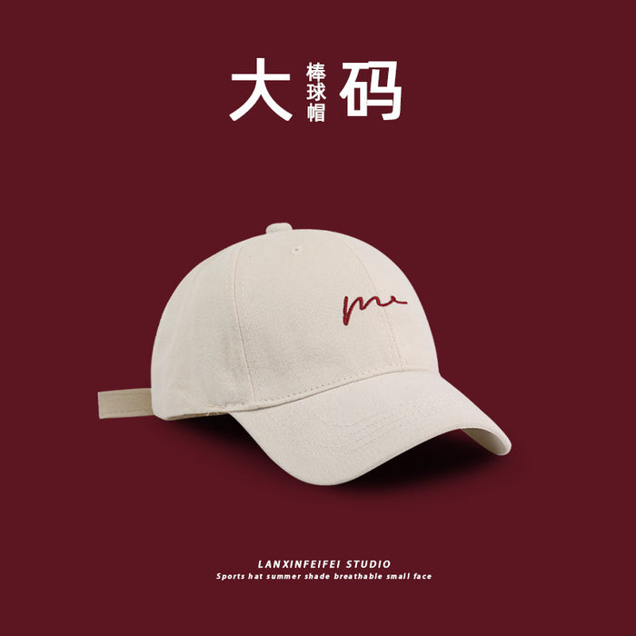 Wholesale Large Baseball Cap Face Small Cap New Big Head Cap Letter Fashion