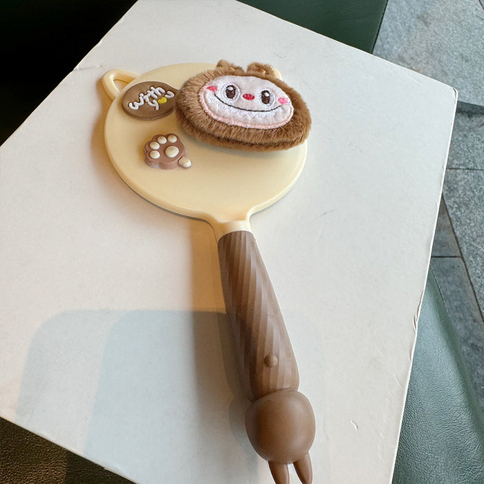 Wholesale Love makeup mirror with cartoon bunny cute Korean style soft girl makeup mirror
