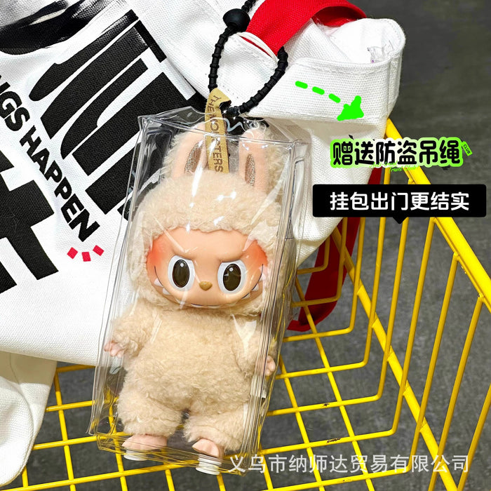 Wholesale Pendant protective cover doll plush dustproof 15cm transparent bag hanging bag