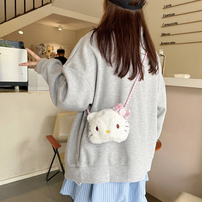 Wholesale Tote backpack cartoon travel large capacity plush bag for women