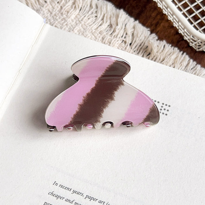 Wholesale Irregular Striped PVC Hair Claw Fashion Accessory for Everyday Styling