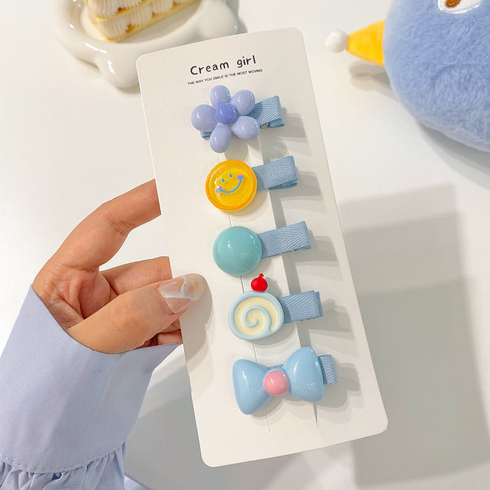 Wholesale Cute Fully Wrapped Cloth Baby Hair Clips Floral Princess Hair Accessory Boutique Resale