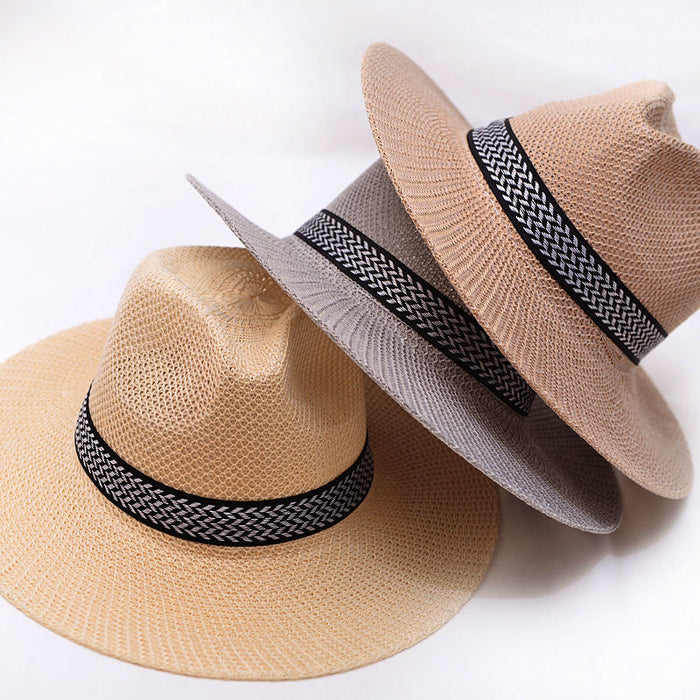 Wholesale Straw Hat Summer Outdoor Men's Sunscreen Sun Hat Breathable