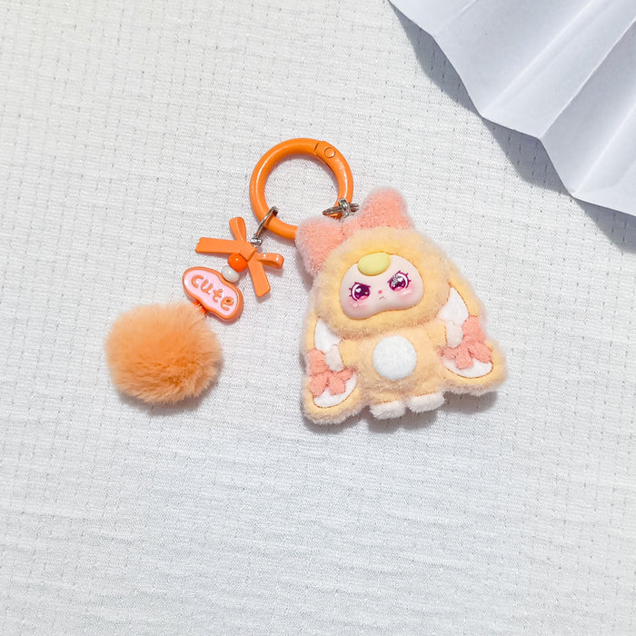 Wholesale Flocking jewelry accessories cartoon cute keychain bag pendant cute small pendant