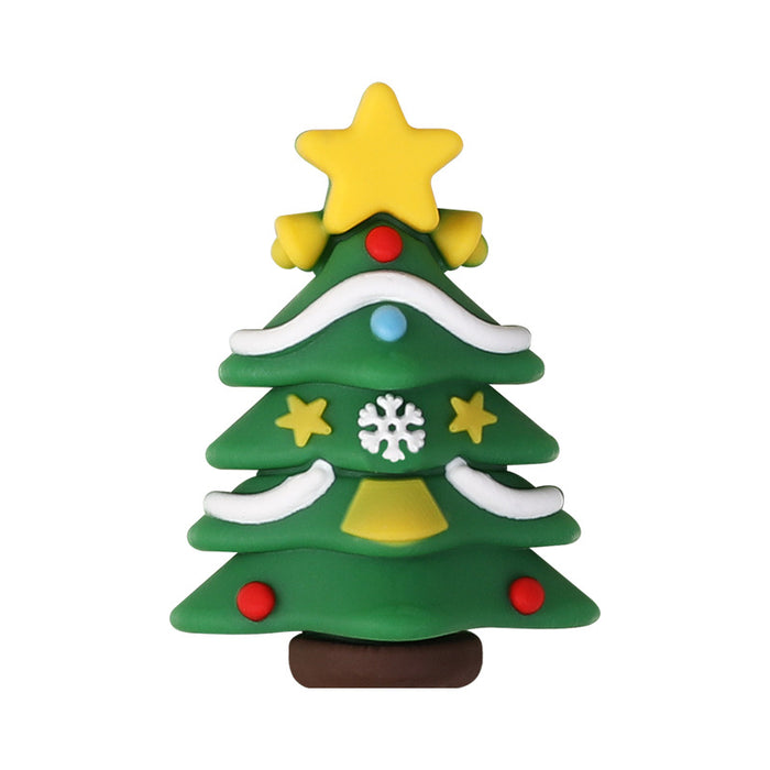 Wholesale Silicone beads  three-dimensional beaded holiday decorations Christmas tree silicone beads