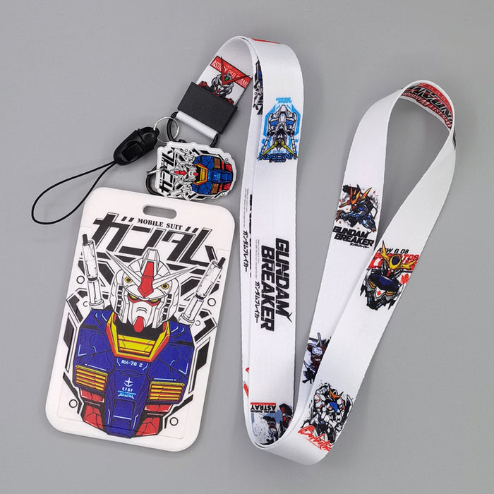 Wholesale Cartoon Superhero Bus Pass Holder With Neck Lanyard ABS Material Trendy Fashion Accessory