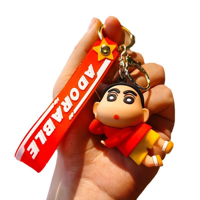 Wholesale Cartoon Silicone Doll Keychain JDC-KC-Tingm287