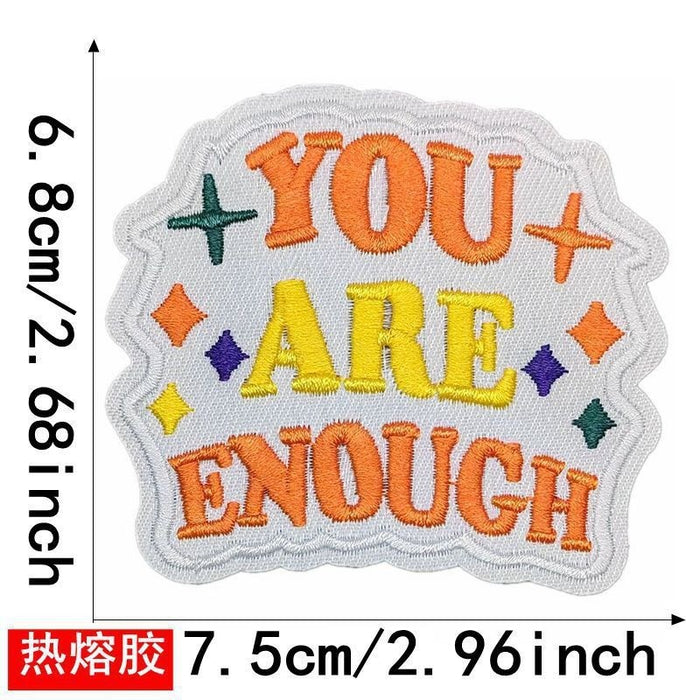 Wholesale English sign cloth DIY Patches