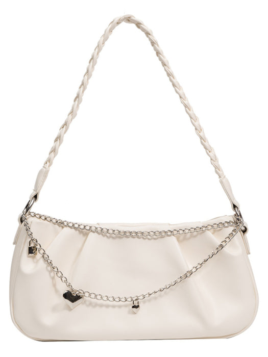 Wholesale Cloud niche design, pleated shoulder bag, crossbody, high-end feel, chain woven handbag