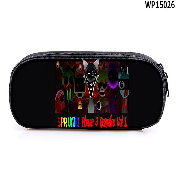 Wholesale Student Pencil Case Large Capacity Stationery Storage Bag Pencil Bag Oxford Material