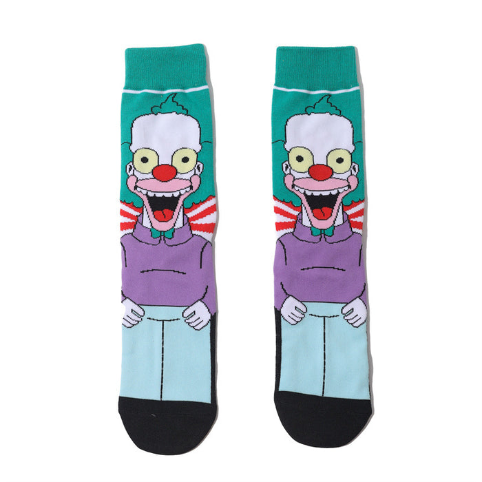 Wholesale Cartoon Cotton Middle Tube Socks JDC-SK-HuiHe045