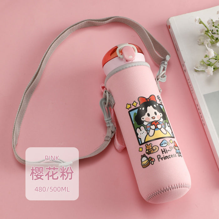 Wholesale Xile Insulated Cup Cover 450ml 630ml Cross Shoulder Strap Submersible Material Anti Drop Suitable JDC-CH-JinLun002