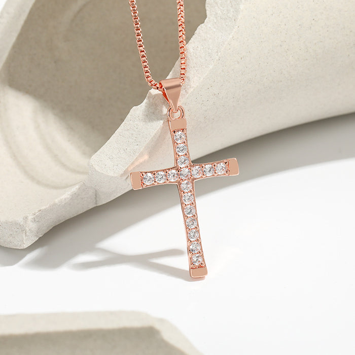 Wholesale Pendant Niche Design  Street Hip Hop Cross Necklace